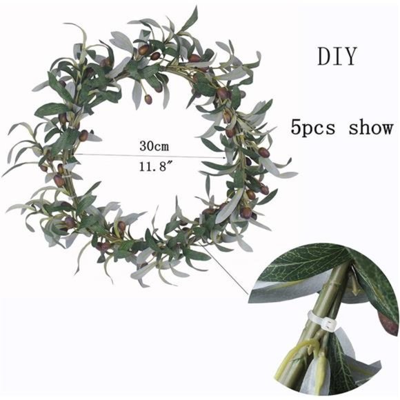Artificial Olive Branch Stems 5pcs 28 Inch - Picture 6 of 6
